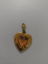 Pendentif COEUR -  Yves SAINT LAURENT " Paris je t'aime " - couleur OR