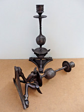 2 BOUGEOIRS ANCIENS PIEDS