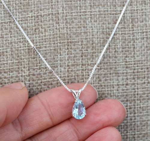 Collier aigue marine - collier, naturelle