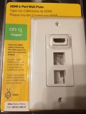 HDMI 2-Port Wall Plate, White