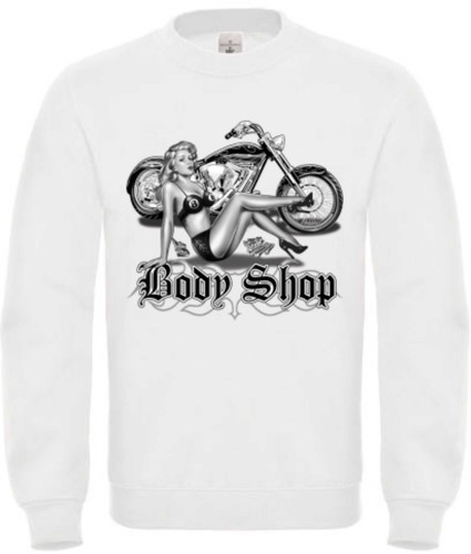 Sweatshirt blanc avec - blanc,