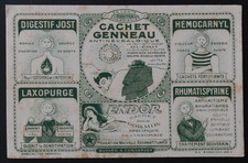 Buvard 1930 cachets genneau - 1930,