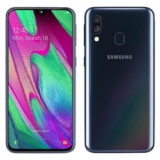 Samsung Galaxy A40 4G noir 64 go double sim assez bon état