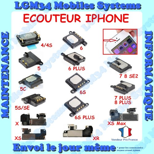Ecouteur interne haut - ecouteur, parleur