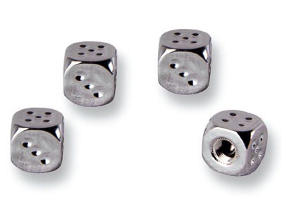 Bouchons valve chrome 2 - chrome,