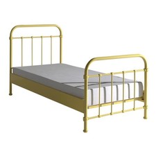 Lit Enfant Métal "New York" 90x200cm Jaune