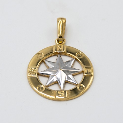 Pendentif jaune et blanc - or,