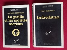 2 volumes français Série Noire :  Antoine Dominique, Le Gorille + J. Mariolle EO