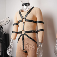 Hommes PU Cuir Harnais String