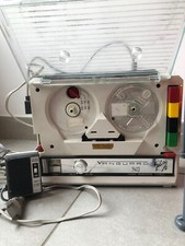 ENREGISTREUR MAGNETOPHONE PORTABLE MICRO GELOSO 540 HOUSSE CUIR MOTEUR TOURNANT