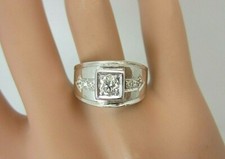 Vintage Hommes 14k or Blanc