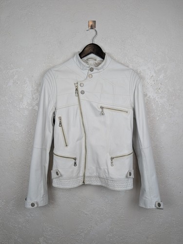 Veste cuir blanc bmw sauber - en,