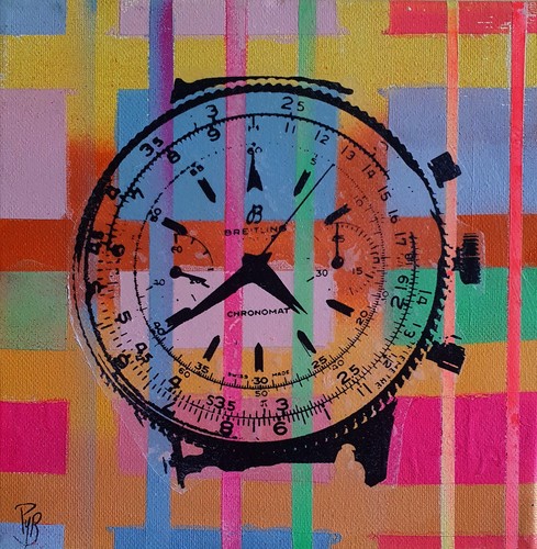 Pyb signed chronomat tableau - ,