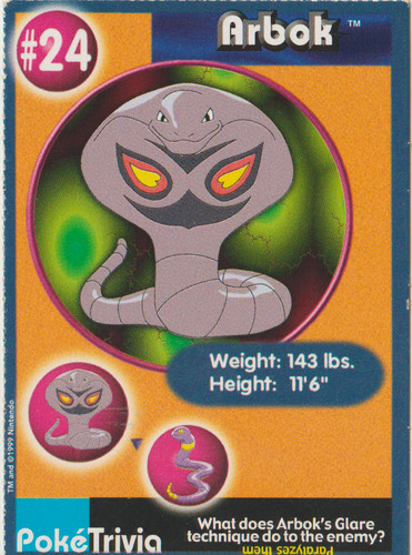 Arbok poketrivia pokemon - #24,