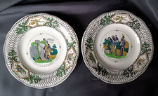 2 Assiettes porcelaine opaque