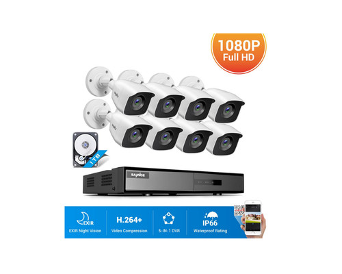 Kit vidéo surveillance 8 - de,