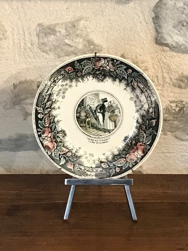 Assiette décorative - , à