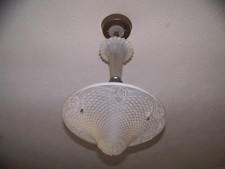 VINTAGE ART DECO FROSTED GLASS