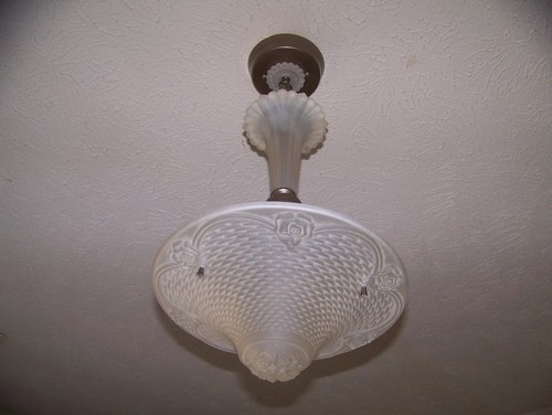 Vintage art deco frosted - deco, glass