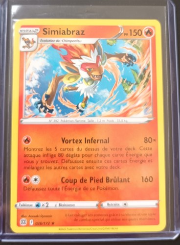 Carte pokémon rare simiabraz - pokémon,