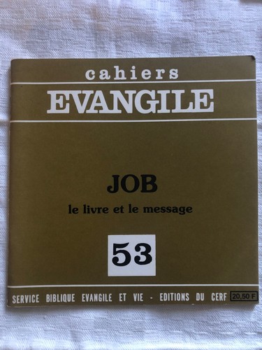 Cahiers evangile job - cahiers, 53