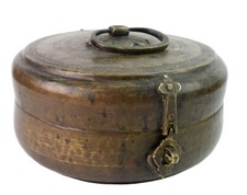 Laiton Antique Fleur Gravé