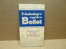 ECHAFAUDAGES BOILOT catalogue publicitaire illustré 1930