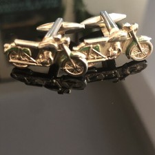 Motorcycle cufflinks biker - cufflinks,