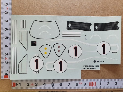 Decals ford gt40 - decals, mkiv