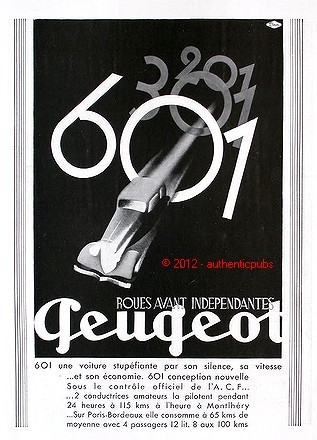 Publicite voiture peugeot - voiture, 601
