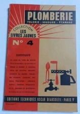 Plomberie. Tolerie Soudure Etamage. No 4. Livres Jaunes - Oscar Beausoleil