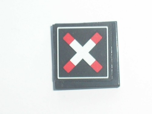 Lego black tile 2x2 - black,