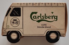 Camion Publicitaire CARLSBERG En Carton Avec 15 Étui Allumette - Année 60/70
