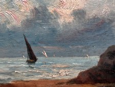 Tableau ancien Marine Bateau