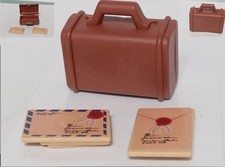 PLAYMOBIL LOT VALISE COURRIER VALISE DILIGENCE JEANS OUEST REF 71862