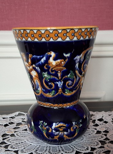 Gien ancien vase en - :,