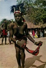PC CPA ETHNIC NUDE FEMALE TYPE, AFRICA Vintage Postcard (b5357)
