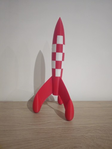 Fusée tintin objectif - de, 3d