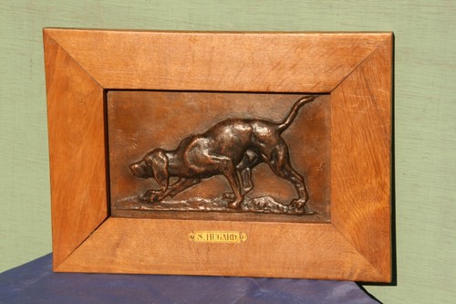 Plaque décorative bronze - plaque, en