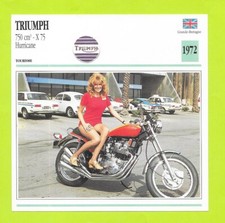 Fiche moto - Triumph - 750 cm - X 75 Hurricane