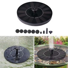 Pompe d'étang solaire flottante avec décoration de jardin à 7 buses pour