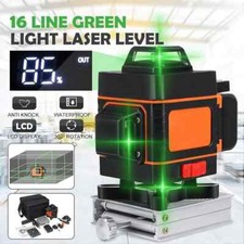 Niveau Laser Automatique 4D 16 Lignes + Support + Télécommande + EU Chargeur