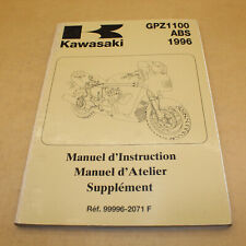 MANUEL REVUE TECHNIQUE D ATELIER KAWASAKI GPZ 1100 ABS 1996 -  LIVRE ADDITIF
