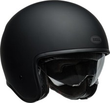 Casque Moto Jet Vintage Bell TX501 Noir Mat En FIBRE ECE2206