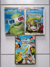 Lot de 3 DVD SHREK : Shrek + Shrek 2 en édition collector + Shrek 3D + lunettes