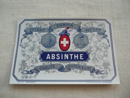 étiquette ancienne absinthe - étiquette,