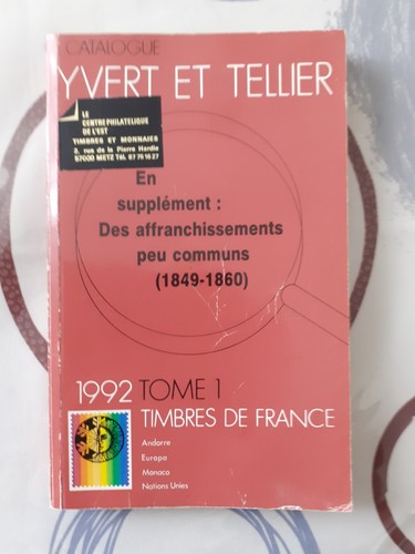 Catalogue yvert tellier 1992 - tellier,