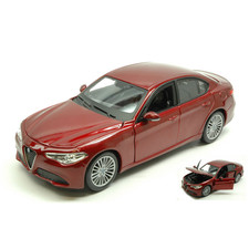 ALFA ROMEO GIULIA 2016 RED 1:24 Burago Auto Stradali Nouveau modèle