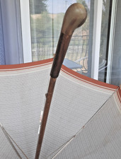 PARAPLUIE OMBRELLE VINTAGE AVEC JOLI MANCHE BI-MATIERE