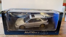 AUTOART 1/18 SUBARU NEWAGE IMPREZA WRX WAGON STI 2001 SILVER